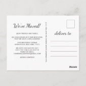 Rustiek Hout Home Sweet Home Bewegende aankondigin Briefkaart (Achterkant)