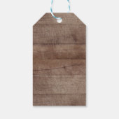Rustiek Hout  Kant Bevestiging Gift Label Cadeaulabel (Achterkant)