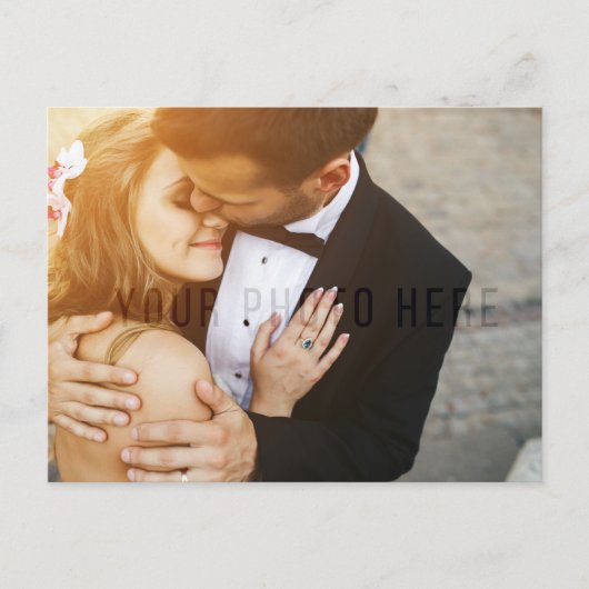 Rustiek hout &  kant bruiloft dank u briefkaart (Voorkant)