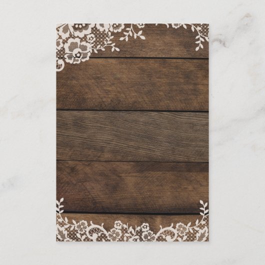 Rustiek hout kant land wieden detail informatiekaartje (Achterkant)