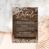 Rustiek hout kant land wieden detail informatiekaartje