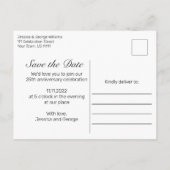 Rustiek hout & kant nog steeds Jubileum invitatie  Aankondigingskaart (Achterkant)