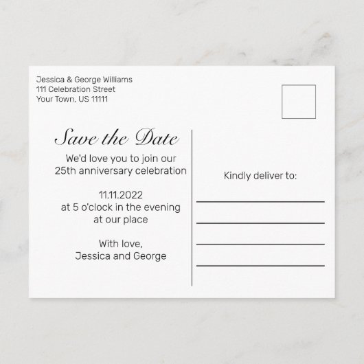 Rustiek hout & kant nog steeds Jubileum invitatie Aankondigingskaart (Achterkant)