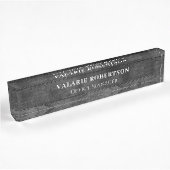 Rustiek Hout Kantoor Desk Naam Bord Naambordje