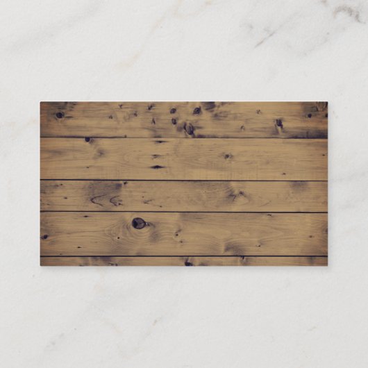 Rustiek Hout  Lace Wedding Registry Insert Informatiekaartje (Achterkant)