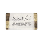 Rustiek Hout Land Boerderij Barn Boards Etiket (Voorkant)