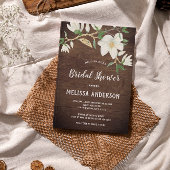 Rustiek Hout Magnolia Zuid-Vrijgezellenfeest Kaart