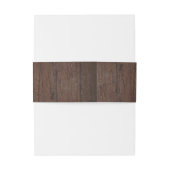 Rustiek hout Mason Jar en Baby's Breath Uitnodigingen Wikkel (Achterkant Voorbeeld)