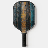 Rustiek hout met Mongram Pickleball Paddle (Voorkant)