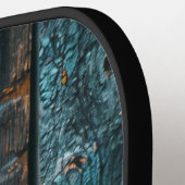 Rustiek hout met Mongram Pickleball Paddle (Links Detail)