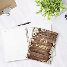 Rustiek hout met witte bloemen