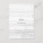 Rustiek hout metselaar jar boy's baby shower party informatiekaartje (Achterkant)