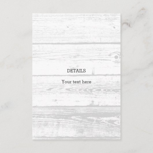 Rustiek hout metselaar jar boy's baby shower party informatiekaartje (Achterkant)