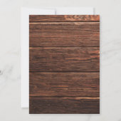 Rustiek hout metselaar verlichting bruids douche u kaart (Achterkant)