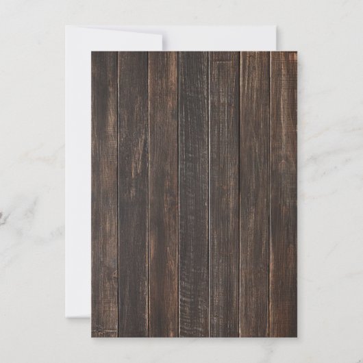 Rustiek Hout Mexicaanse bruiloft Papel Picado Kaart (Achterkant)