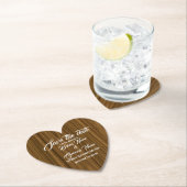 Rustiek hout modern opslaan van de datum kartonnen onderzetters (Insitu)