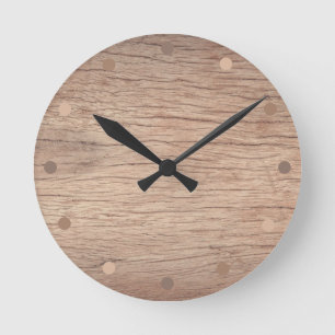 Rustiek hout modern ronde klok