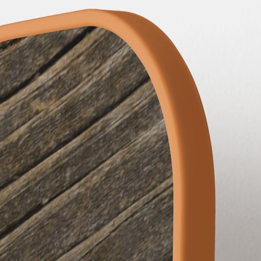 RUSTIEK HOUT MONOGRAM SCRIPT AANGEPASTE NAAM PICKLEBALL PADDLE (Links Detail)