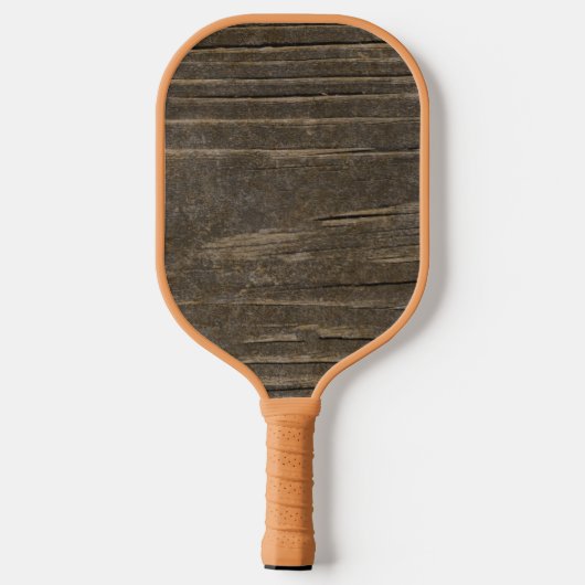 RUSTIEK HOUT MONOGRAM SCRIPT AANGEPASTE NAAM PICKLEBALL PADDLE (Achterkant)