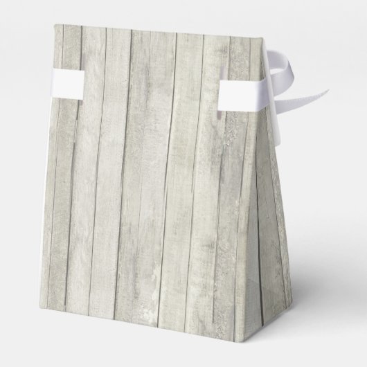 Rustiek Hout Ocean Beach Bruiloft Bedankdoosjes (Achterkant)