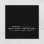 Rustiek Hout / Onroerend goed Vierkante Visitekaartje (Achterkant)