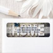 Rustiek Hout Ons Nieuwe Huis Moving Retouradres Etiket (Insitu)