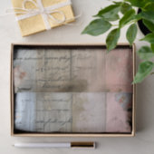 Rustiek hout, Pastel Bloemen Decoupage Tissuepapier (Geschenk)