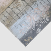 Rustiek hout, Pastel Bloemen Decoupage Tissuepapier (Detail)