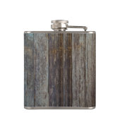 Rustiek Hout Rodeo Cowboy Liquor Flasks Heupfles (Achterkant)