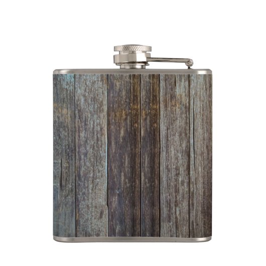 Rustiek Hout Rodeo Cowboy Liquor Flasks Heupfles (Achterkant)