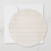 Rustiek Hout Roos Babys Adem Bloemen Ronde Krans Kaart (Achterkant)