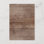 Rustiek Hout Roze Bloemen Baby shower Boek voor Ba Informatiekaartje