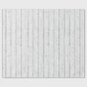 Rustiek Hout Shabby White Barn Boards Patroon Cadeaupapier (Vlak)
