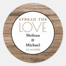 Rustiek hout spreid de liefde bruiloft gunst