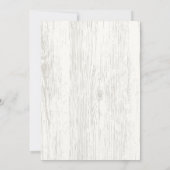 Rustiek Hout Spring Bloemen Bruids Douche Uitnodig Kaart (Achterkant)