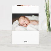 Rustiek Hout Sprookje Licht Familienaam Vakantiefo Kaart (Achterkant)