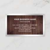 Rustiek Hout Staal Lassen Fabricator Welder Visitekaartje (Achterkant)