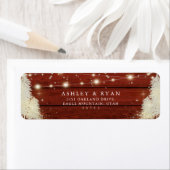 Rustiek hout | Strijklichten | Bomen Bruiloft Etiket (Insitu)