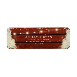 Rustiek hout | Strijklichten | Bomen Bruiloft Etiket