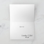 Rustiek Hout String Lights Wedding Bedankt Card (Binnen)