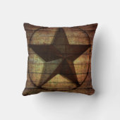 Rustiek hout Texas Star western bruiloft Mr en Mrs Kussen (Achterkant)