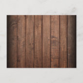 Rustiek Hout Viering van het Leven Begrafenis Aankondigingskaart (Achterkant)