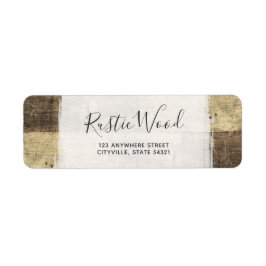 Rustiek hout vintage landelijke boerderij retourad etiket