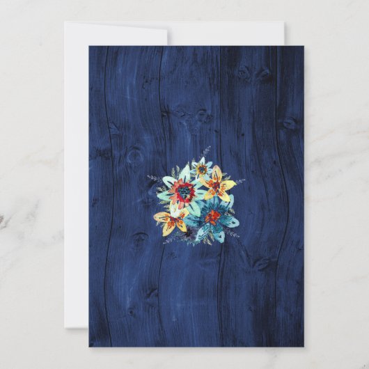 Rustiek hout voordat ze zeggen dat ik doe repetiti kaart (Achterkant)