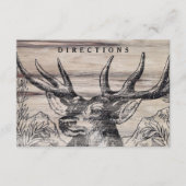 Rustiek Hout Wedding Insert Kaart (Voorkant)