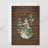 Rustiek hout winter Vier het seizoen open huis Kaart (Achterkant)