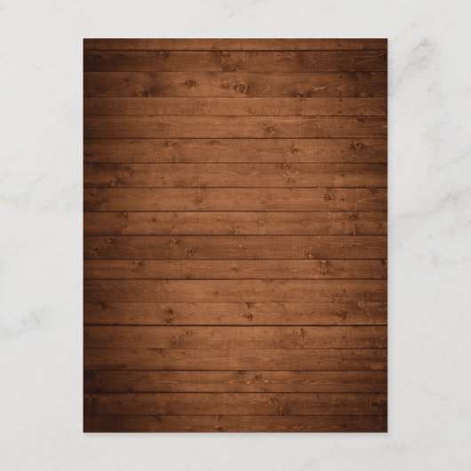 Rustiek hout & wit kant bruiloft details informatiekaartje (Achterkant)