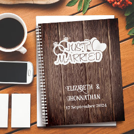 Rustiek hout wit net getrouwd elegante bruiloften planner