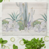 Rustiek Hout Woestijn Cactus Succulent West Keuken Theedoek (Gevouwen)