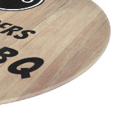 Rustiek Hout Zakelijk Logo Grill & BBQ Snijplank (Hoek)